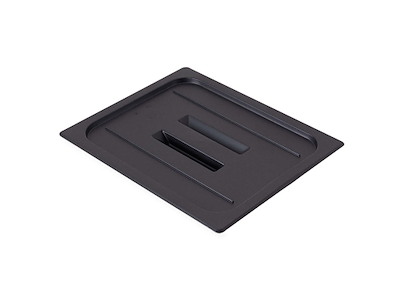 Låg til kantine med håndtag Cambro 1/2GN Polycarbonat Sort