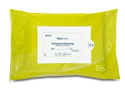 Universalrengøring Serviet PLUM Universal Cleaning wipe Large 40x30 cm Grøn