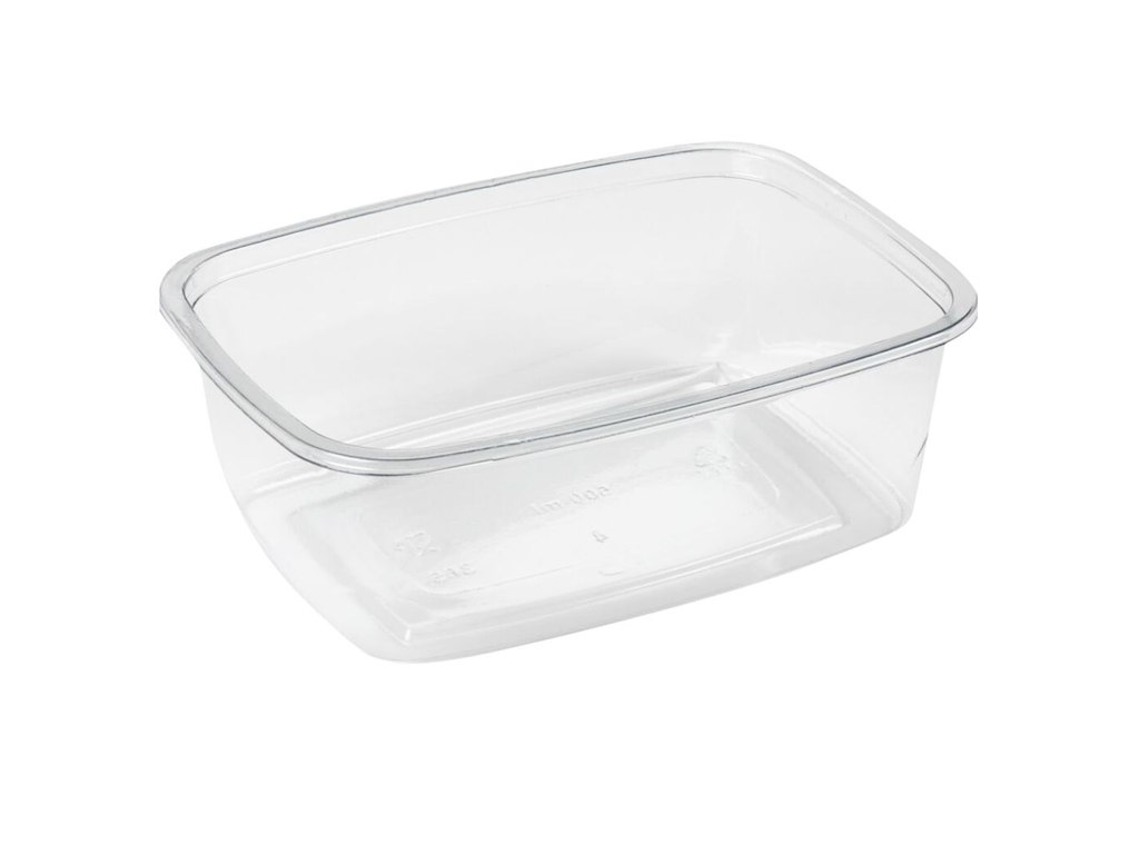 Salatskål, ABENA Gastro, 14x10x5cm, 500 ml, klar, RPET