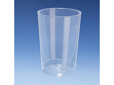 Plastbæger 20 cl Ø67 mm H98 mm flergangs PP semi transparent