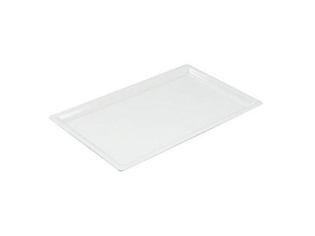 Fad 1/1 GN 53x32.5x2 cm Rektangulær Melamin Hvid