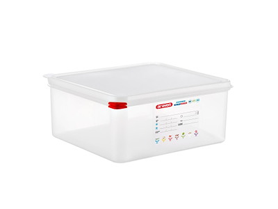 Beholder Araven lufttæt L35.4xB32.5xH15cm 2/3GN 14ltr polypropylen låg klar
