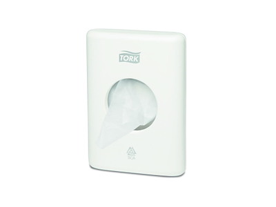 Dispenser Hygiejneposer Tork B5 Plast Hvid Pose på 11975