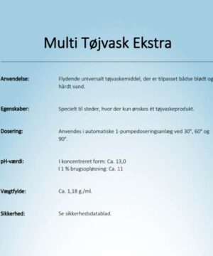 Multi Tøjvask Ekstra