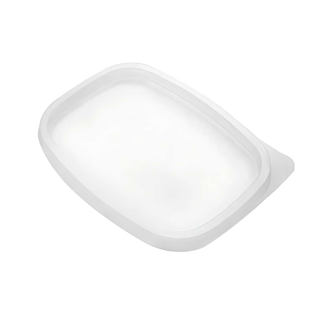 Plastlåg Oval L143xB108xH9.5mm PP Klar