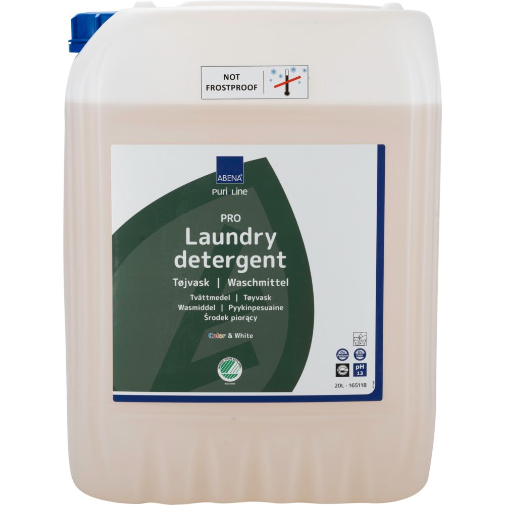 Tøjvask, ABENA Puri-Line, 20 l, PRO, kulørt og hvidt, uden farve og parfume
