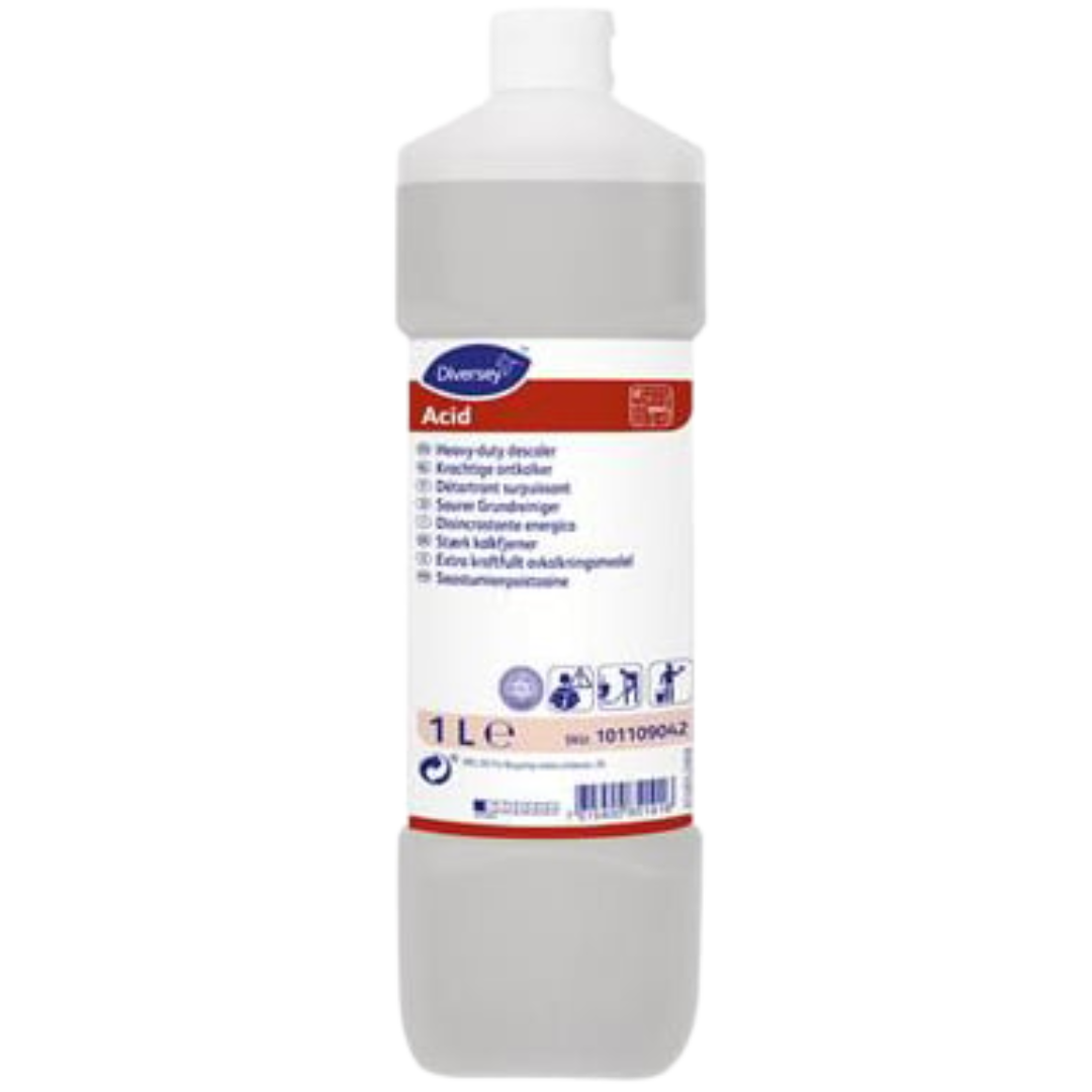 Kalkfjerner Stærkt surt Acid 1 ltr med Parfume uden Farve Klar til kalk/rust