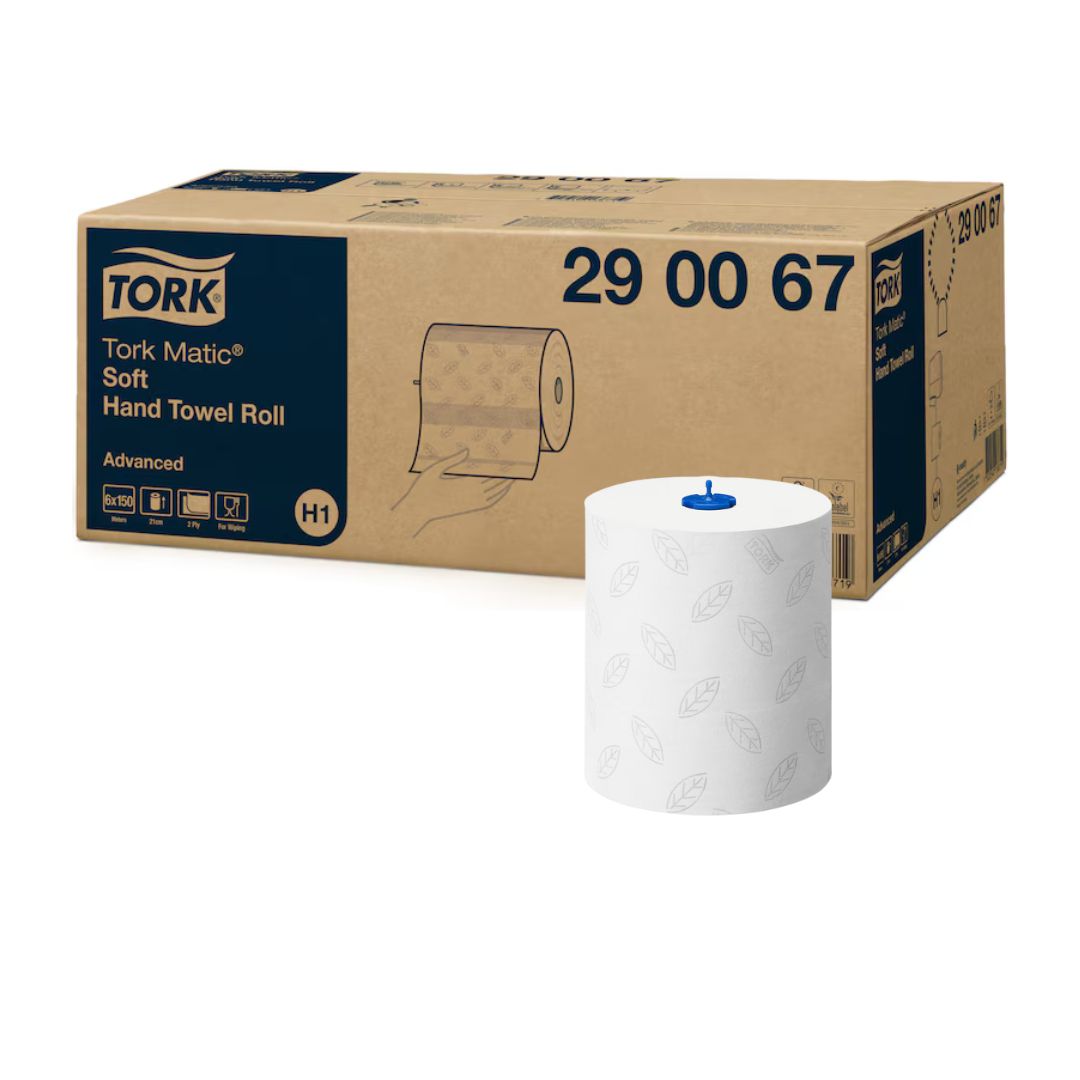 Håndklæderulle Tork Matic Advanced System H1 2-lag 150 m Hvid