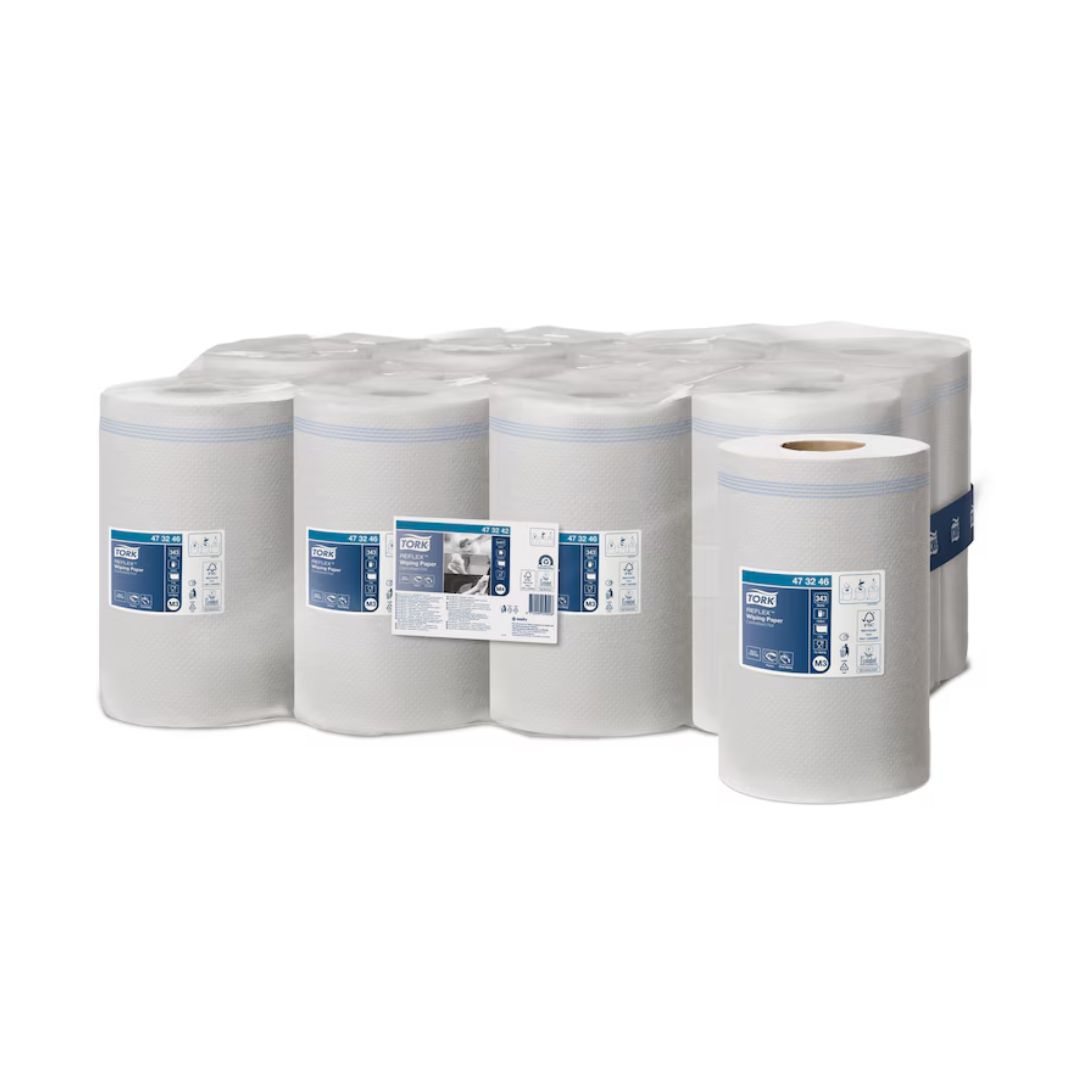 Håndklæderulle Tork Reflex M3 Standard 1-lag 35 cm 120 m Perforeret Hvid