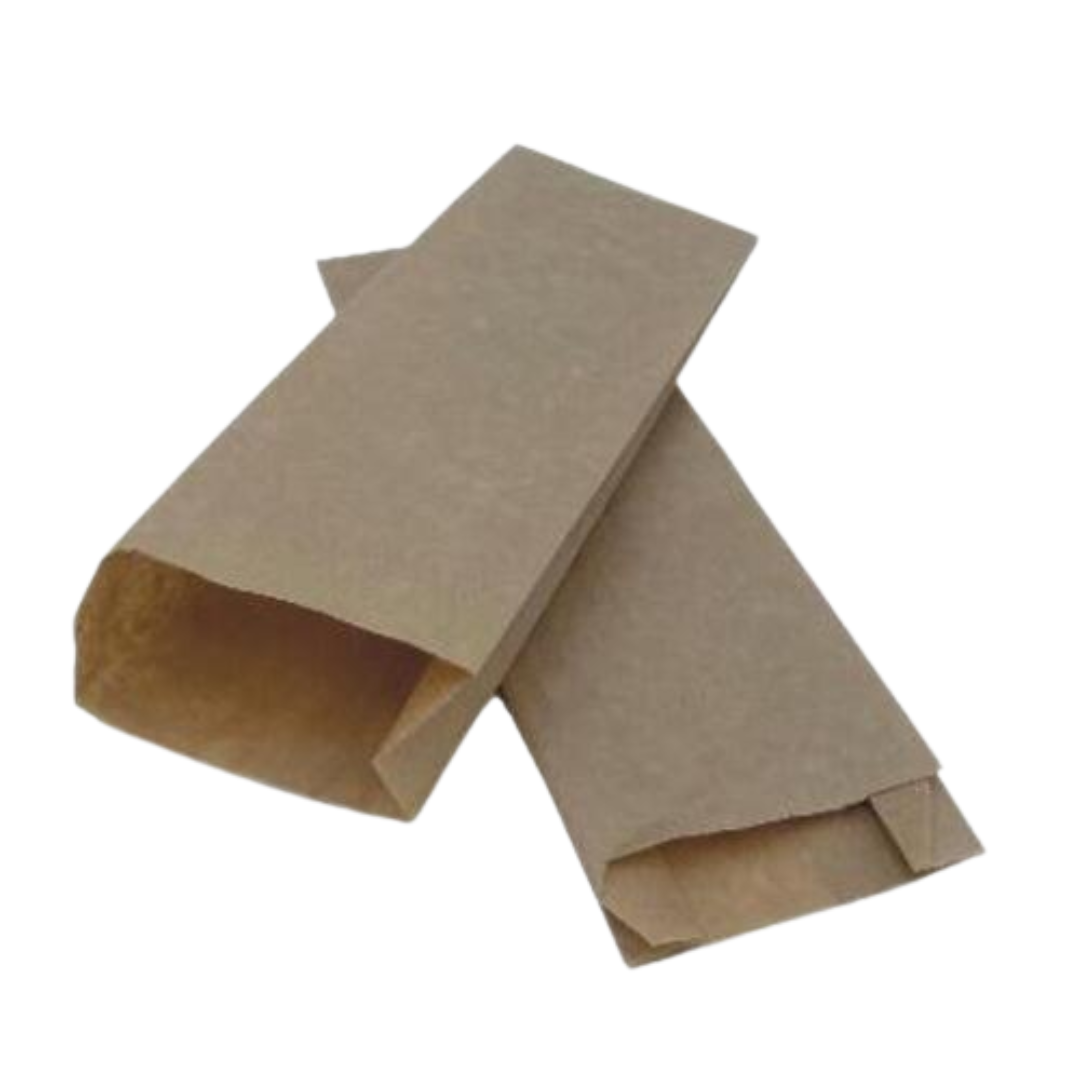 Fransk Hotdog pose 70/30x190 mm 40 gr kraft brun uden tryk
