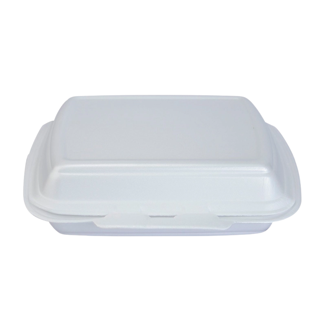 Termobakke 3-rum 247x198x75 mm Hængslet låg XPS Hvid HP 4/3 TT