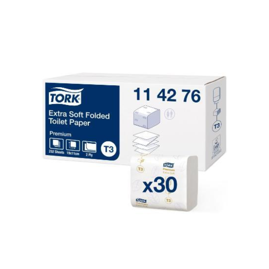 Toiletpapir Tork Premium T3 Ekstra soft 11x19 cm
