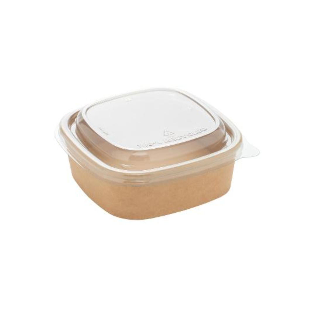 Låg til firkantet skål bowle 124686 og 124687 RPET