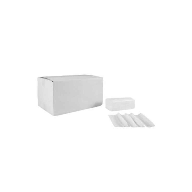 Håndklædeark C-Fold 2-lag L31xB22.2xD9.5cm Nyfiber Hvid