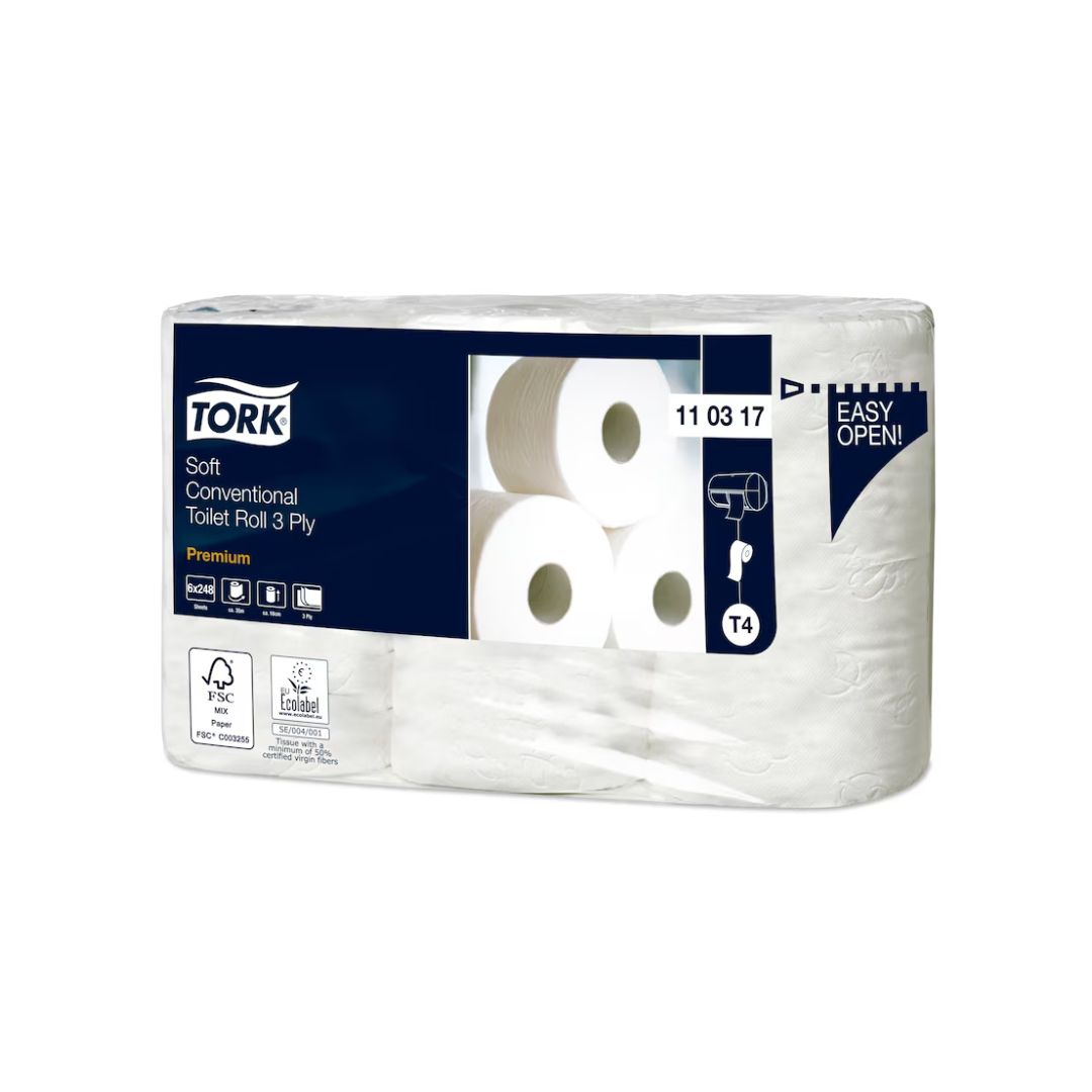 Toiletpapir Tork Premium T4 premium Extra soft 3-lag 34.7 m 110317