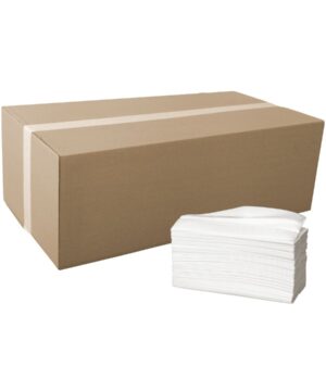 Håndklædeark, 2-lags, Z-fold, 24x20,8cm, 8 cm, hvid, 100% nyfiber