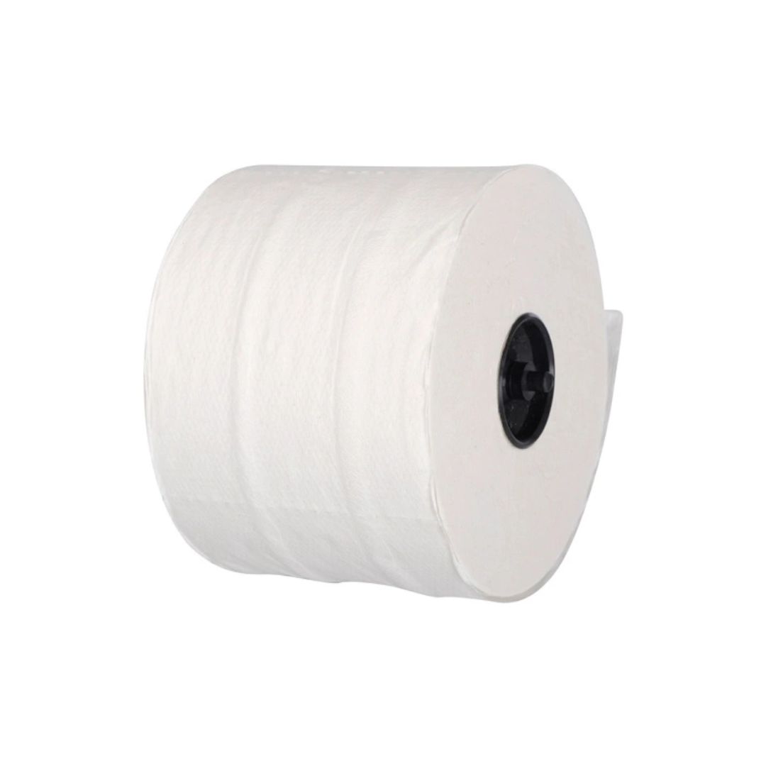 Toiletpapir, 2-lags, 100m x 9,8cm, Ø13,4cm, hvid, 100% nyfiber, (36 stk.)