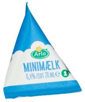 Mælk Arla Minimælk 0.4% Fedtindhold 20 ml, 100 stk
