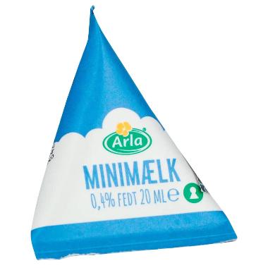 Mælk Arla Minimælk 0.4% Fedtindhold 20 ml, 100 stk