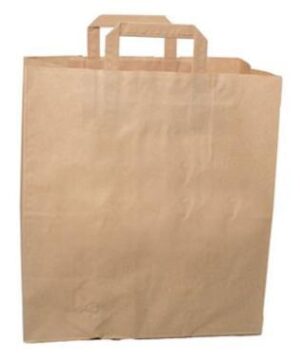 Bærepose 22 ltr 320x170x350mm 80 gr med Hank Papir Brun