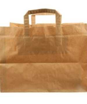 Bærepose 21 ltr 320x220x260mm 80 gr med Hank Papir Brun