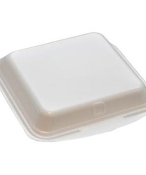 Skumbakke 1-rum 210x245x72 mm Hængslet låg XPS Hvid