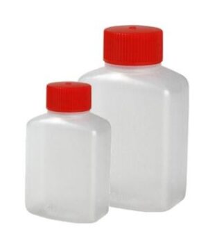 Flaske 30 ml med rødt låg til sojasauce - 100 stk