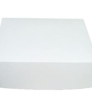 Kageæske fold selv nr 12 høj L245xB245xH70mm pap hvid