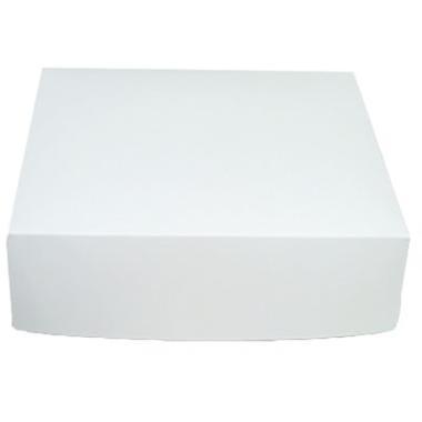 Kageæske fold selv nr 12 høj L245xB245xH70mm pap hvid