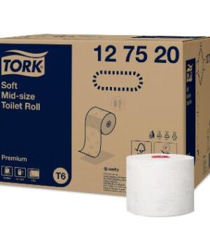 Toiletpapir Tork Premium T6 Mid-size 2-lags 90 mtr, Tork 127520