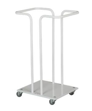 Affaldsstativ med bølje hvid til 110ltr