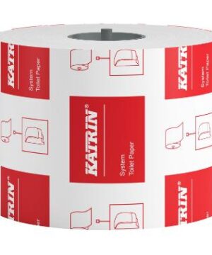 Toiletpapir Katrin System 2-lags Ø135mm L92mxB99mm Perforeret Nyfiber Hvid