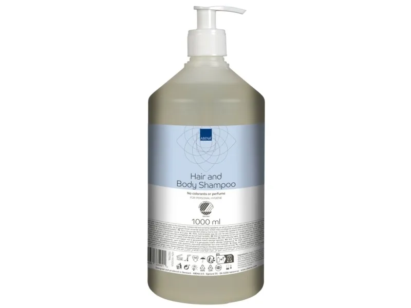 Hår- og Bodyshampoo ABENA Med Pumpe (1000 ml)
