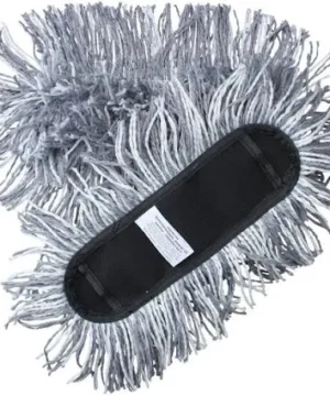 Interiørhåndmoppe, grå, mikrofiber, 20 cm