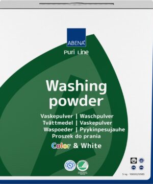 Vaskepulver ABENA Puri-Line – kulørt & hvidt (5 kg)