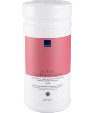 Overfladedesinfektion servietter, ABENA, 20x20cm, 70% ethanol, dispenserbox med 200 servietter. 6 pk