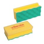 Rengøringssvamp Puractiv Ridsefri Gul, 10 stk