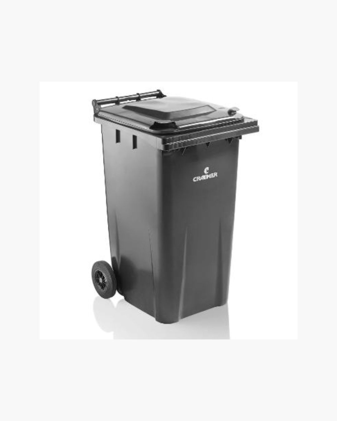 Affaldscontainer 240 ltr 2-hjulet - Antracitgrå