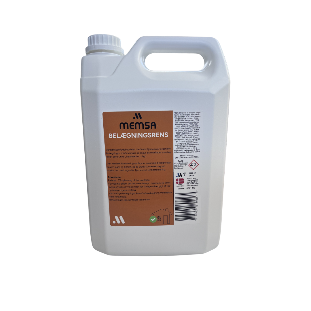 MEMSA Belægningsrens koncentrat effektiv rengøring til udendørs overflader (5000 ml)